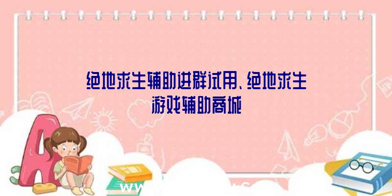 绝地求生辅助进群试用、绝地求生游戏辅助商城