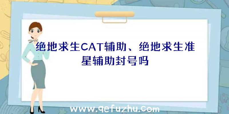 绝地求生CAT辅助、绝地求生准星辅助封号吗