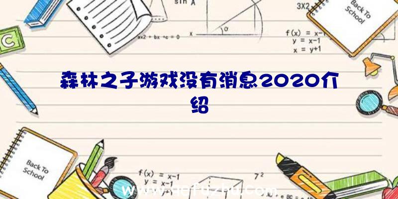 森林之子游戏没有消息2020介绍