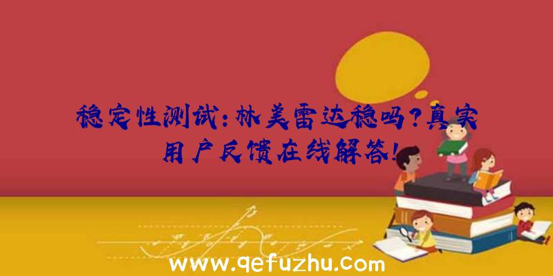 稳定性测试：林美雷达稳吗？真实用户反馈在线解答！