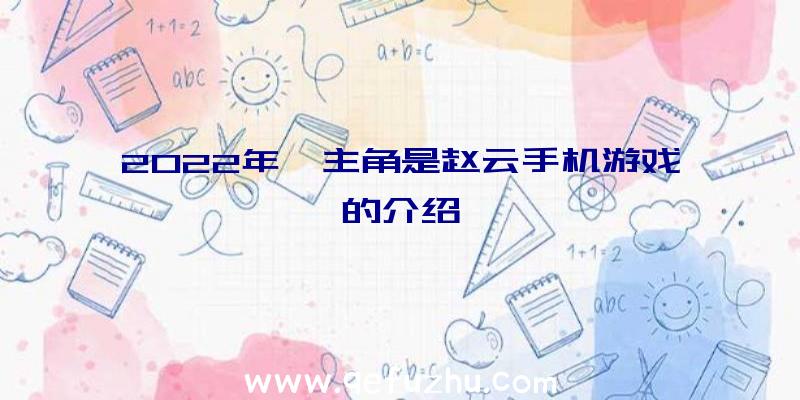 2022年,主角是赵云手机游戏的介绍