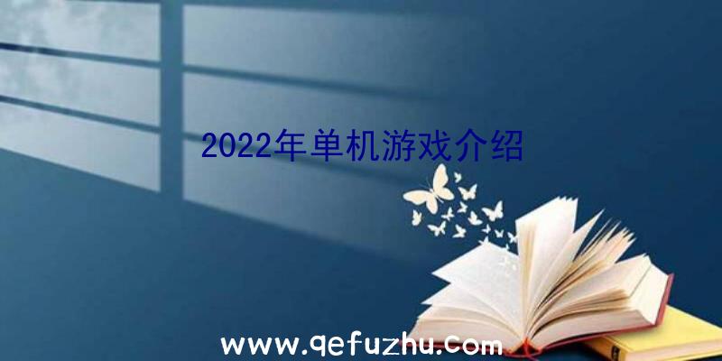 2022年单机游戏介绍