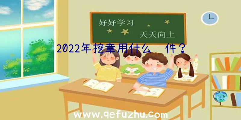 2022年挖章用什么软件？