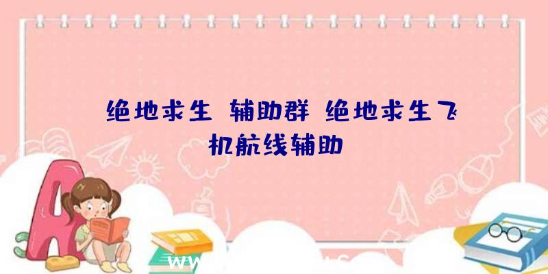 《绝地求生》辅助群、绝地求生飞机航线辅助