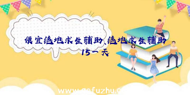 便宜绝地求生辅助、绝地求生辅助15一天