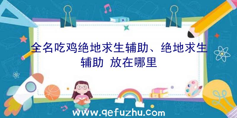 全名吃鸡绝地求生辅助、绝地求生辅助