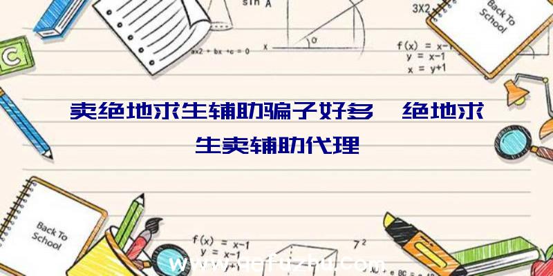 卖绝地求生辅助骗子好多、绝地求生卖辅助代理