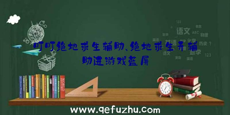 叮叮绝地求生辅助、绝地求生开辅助进游戏蓝屏