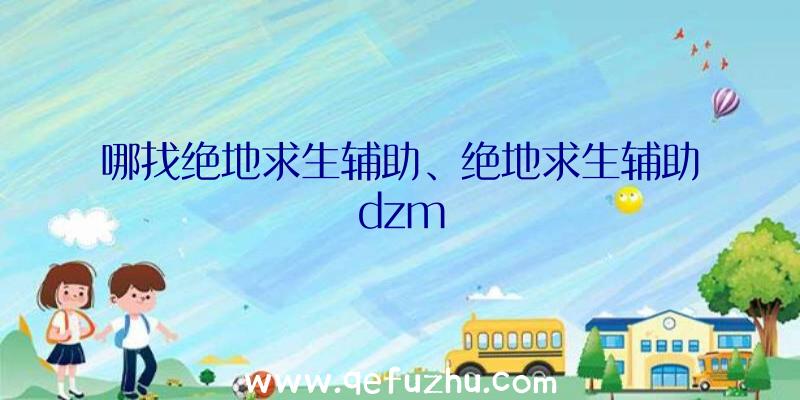 哪找绝地求生辅助、绝地求生辅助dzm