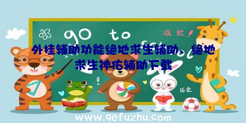 外挂辅助功能绝地求生辅助、绝地求生神佑辅助下载