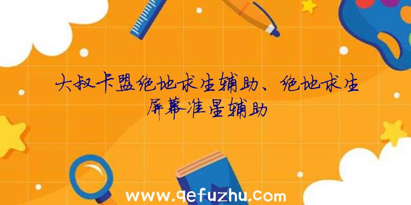 大叔卡盟绝地求生辅助、绝地求生屏幕准星辅助