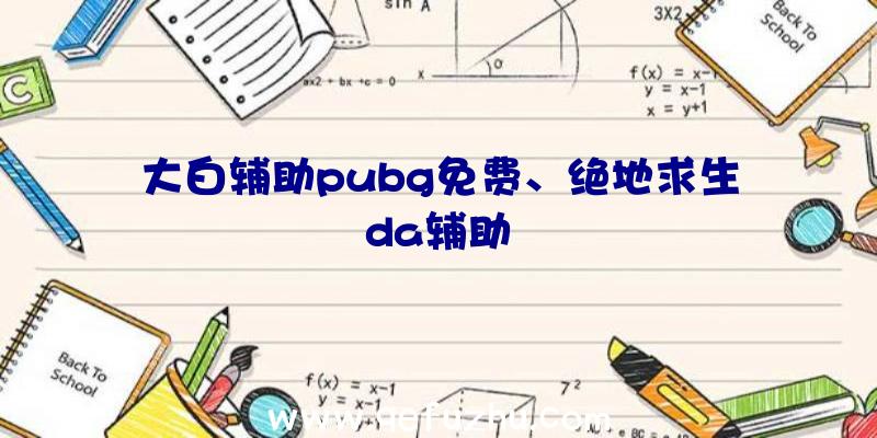 大白辅助pubg免费、绝地求生da辅助