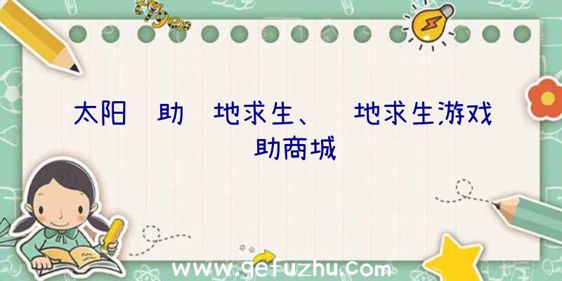 太阳辅助绝地求生、绝地求生游戏辅助商城