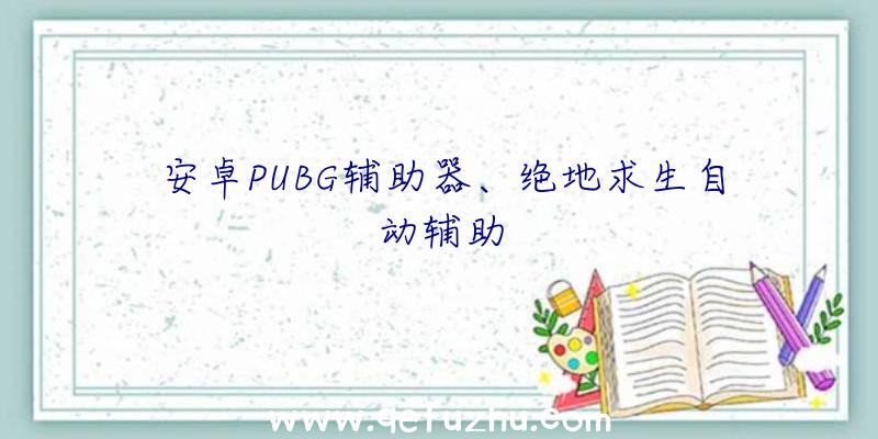 安卓PUBG辅助器、绝地求生自动辅助