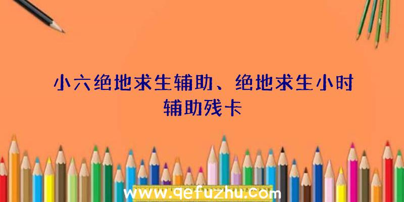 小六绝地求生辅助、绝地求生小时辅助残卡