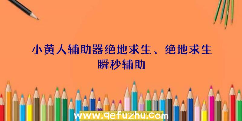 小黄人辅助器绝地求生、绝地求生瞬秒辅助
