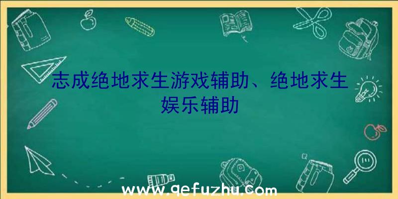 志成绝地求生游戏辅助、绝地求生娱乐辅助