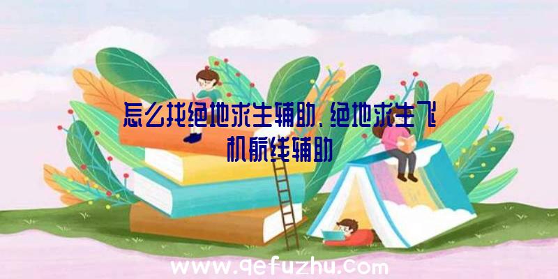 怎么找绝地求生辅助、绝地求生飞机航线辅助