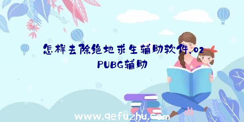 怎样去除绝地求生辅助软件、02PUBG辅助