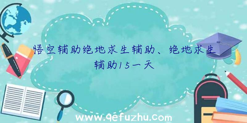 悟空辅助绝地求生辅助、绝地求生辅助15一天