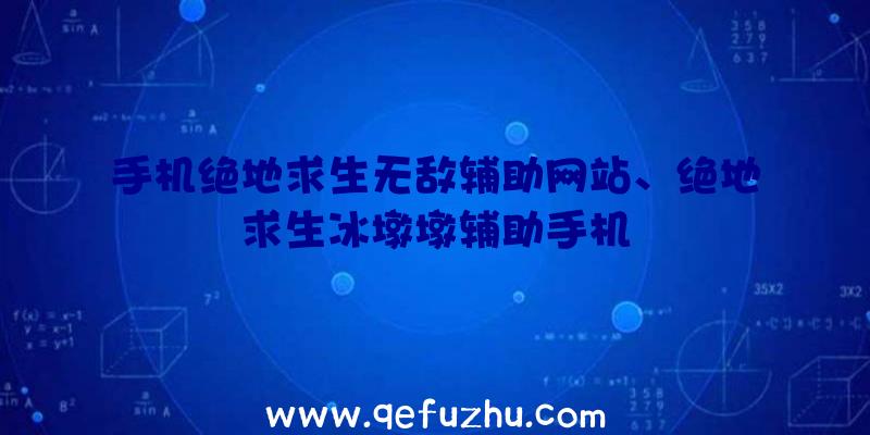 手机绝地求生无敌辅助网站、绝地求生冰墩墩辅助手机