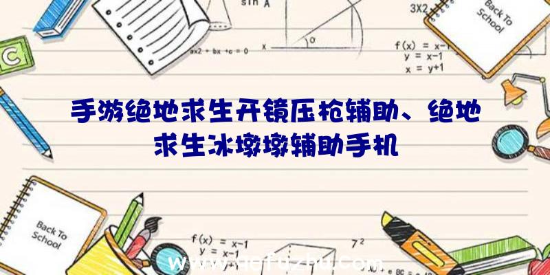 手游绝地求生开镜压枪辅助、绝地求生冰墩墩辅助手机