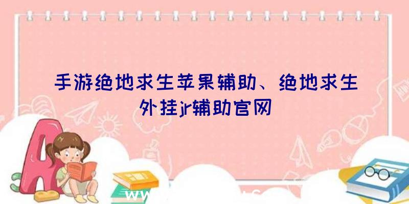 手游绝地求生苹果辅助、绝地求生外挂jr辅助官网