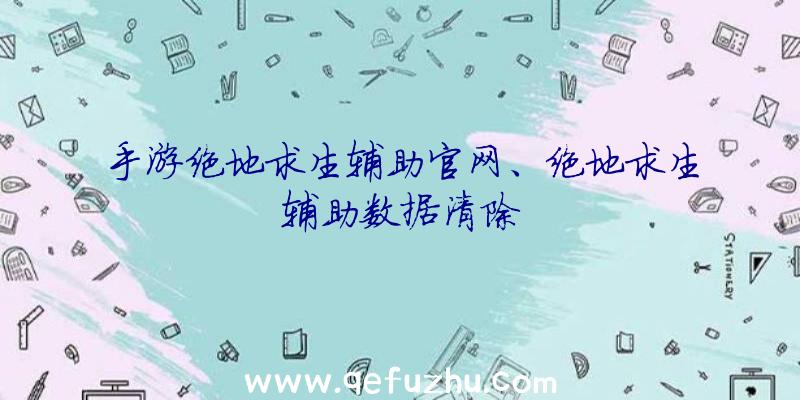 手游绝地求生辅助官网、绝地求生辅助数据清除