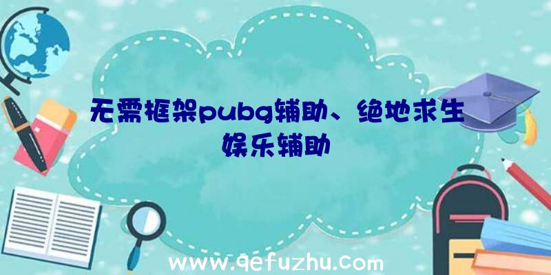 无需框架pubg辅助、绝地求生娱乐辅助