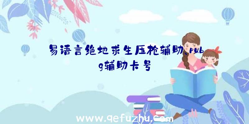 易语言绝地求生压枪辅助、pubg辅助卡号