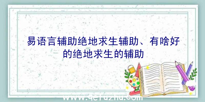 易语言辅助绝地求生辅助、有啥好的绝地求生的辅助