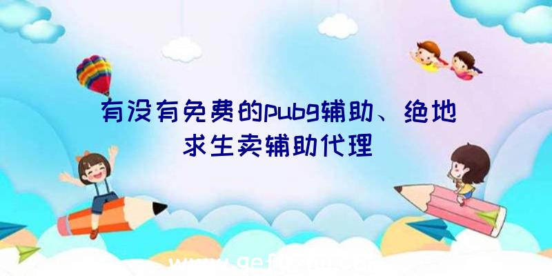 有没有免费的pubg辅助、绝地求生卖辅助代理