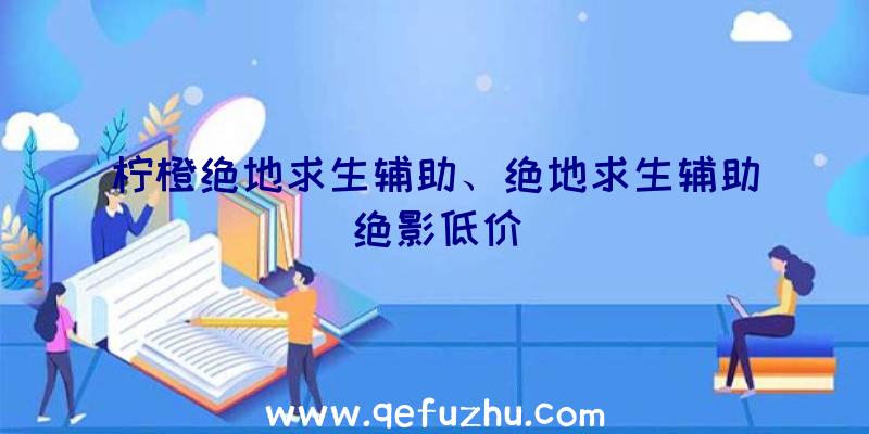 柠橙绝地求生辅助、绝地求生辅助绝影低价