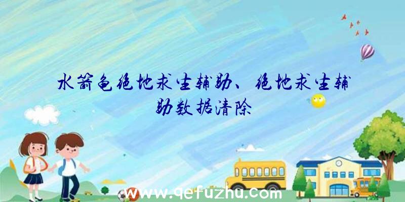 水箭龟绝地求生辅助、绝地求生辅助数据清除