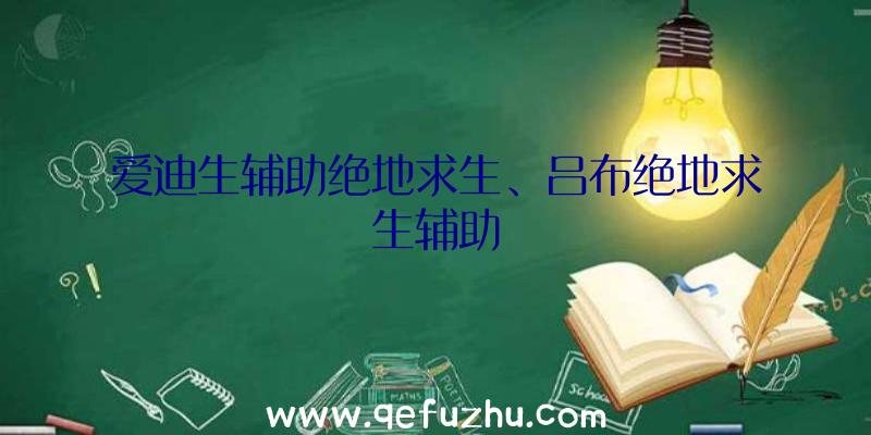 爱迪生辅助绝地求生、吕布绝地求生辅助