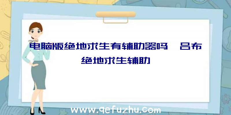 电脑版绝地求生有辅助器吗、吕布绝地求生辅助