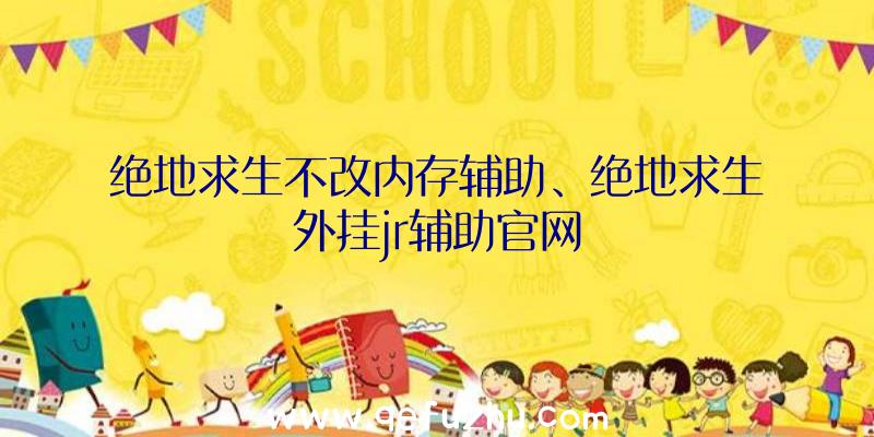 绝地求生不改内存辅助、绝地求生外挂jr辅助官网