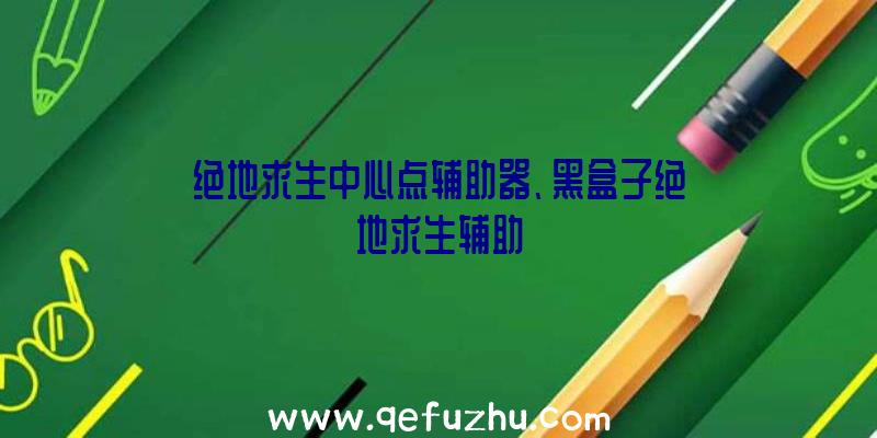 绝地求生中心点辅助器、黑盒子绝地求生辅助