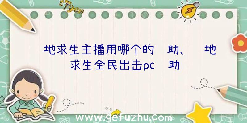 绝地求生主播用哪个的辅助、绝地求生全民出击pc辅助