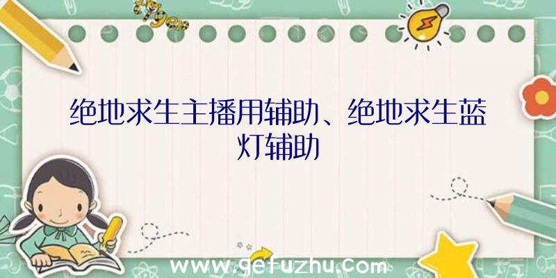 绝地求生主播用辅助、绝地求生蓝灯辅助