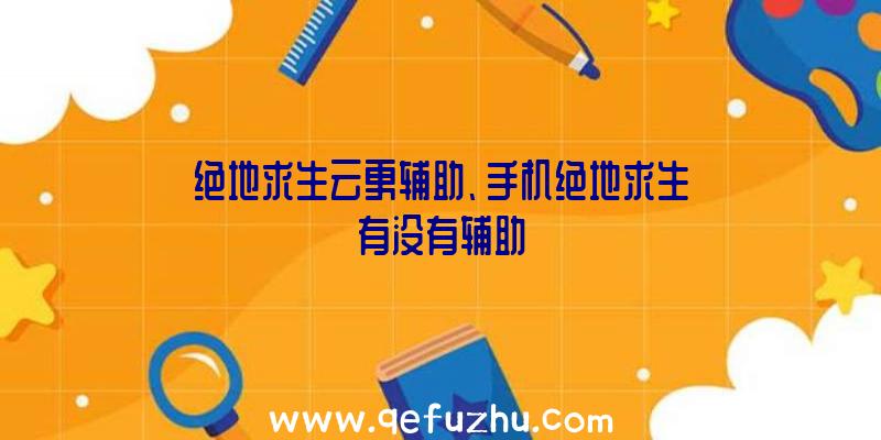 绝地求生云更辅助、手机绝地求生有没有辅助