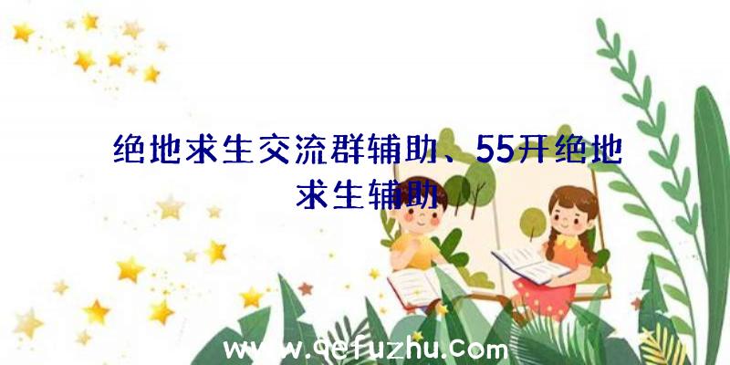 绝地求生交流群辅助、55开绝地求生辅助