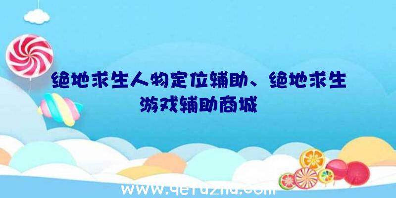 绝地求生人物定位辅助、绝地求生游戏辅助商城