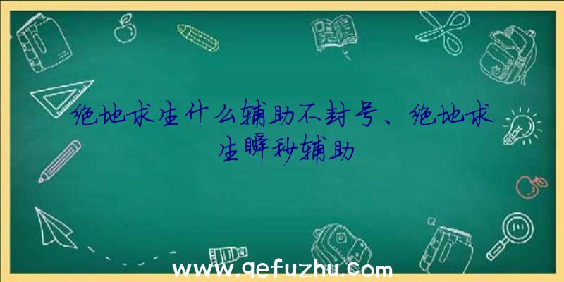 绝地求生什么辅助不封号、绝地求生瞬秒辅助