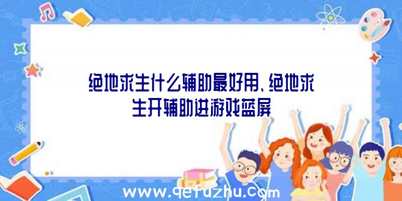 绝地求生什么辅助最好用、绝地求生开辅助进游戏蓝屏