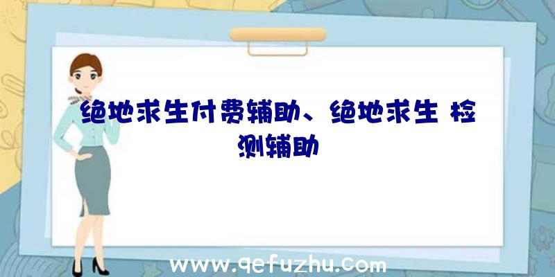 绝地求生付费辅助、绝地求生