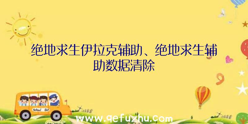 绝地求生伊拉克辅助、绝地求生辅助数据清除