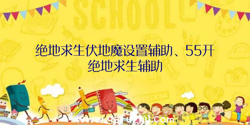 绝地求生伏地魔设置辅助、55开绝地求生辅助