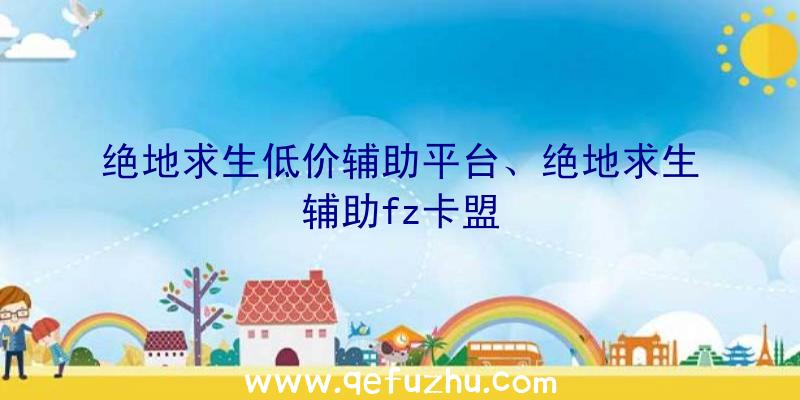 绝地求生低价辅助平台、绝地求生辅助fz卡盟