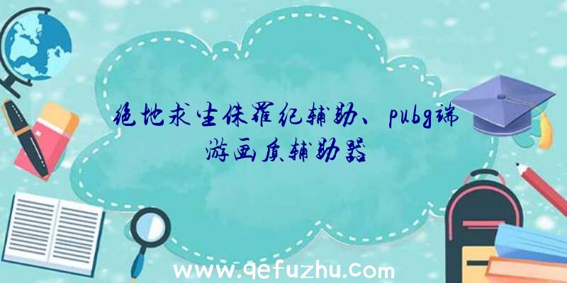 绝地求生侏罗纪辅助、pubg端游画质辅助器